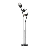 Hubbardton Forge 2023 Ink Black Crystal (BP) Chrysalis Torchiere