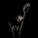 Hubbardton Forge 2023 Ink Black Crystal (BP) Chrysalis Torchiere
