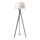 Hubbardton Forge 2023 Oil Rubbed Bronze Modern Brass Natural Anna Shade (SF) Tryst Floor Lamp