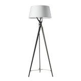 Hubbardton Forge 2023 Oil Rubbed Bronze Modern Brass Natural Anna Shade (SF) Tryst Floor Lamp