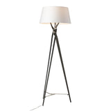 Hubbardton Forge 2023 Oil Rubbed Bronze Modern Brass Natural Anna Shade (SF) Tryst Floor Lamp