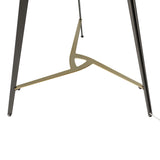 Hubbardton Forge 2023 Oil Rubbed Bronze Modern Brass Natural Anna Shade (SF) Tryst Floor Lamp