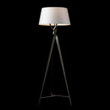Hubbardton Forge 2023 Oil Rubbed Bronze Modern Brass Natural Anna Shade (SF) Tryst Floor Lamp