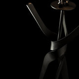 Hubbardton Forge 2023 Oil Rubbed Bronze Modern Brass Natural Anna Shade (SF) Tryst Floor Lamp