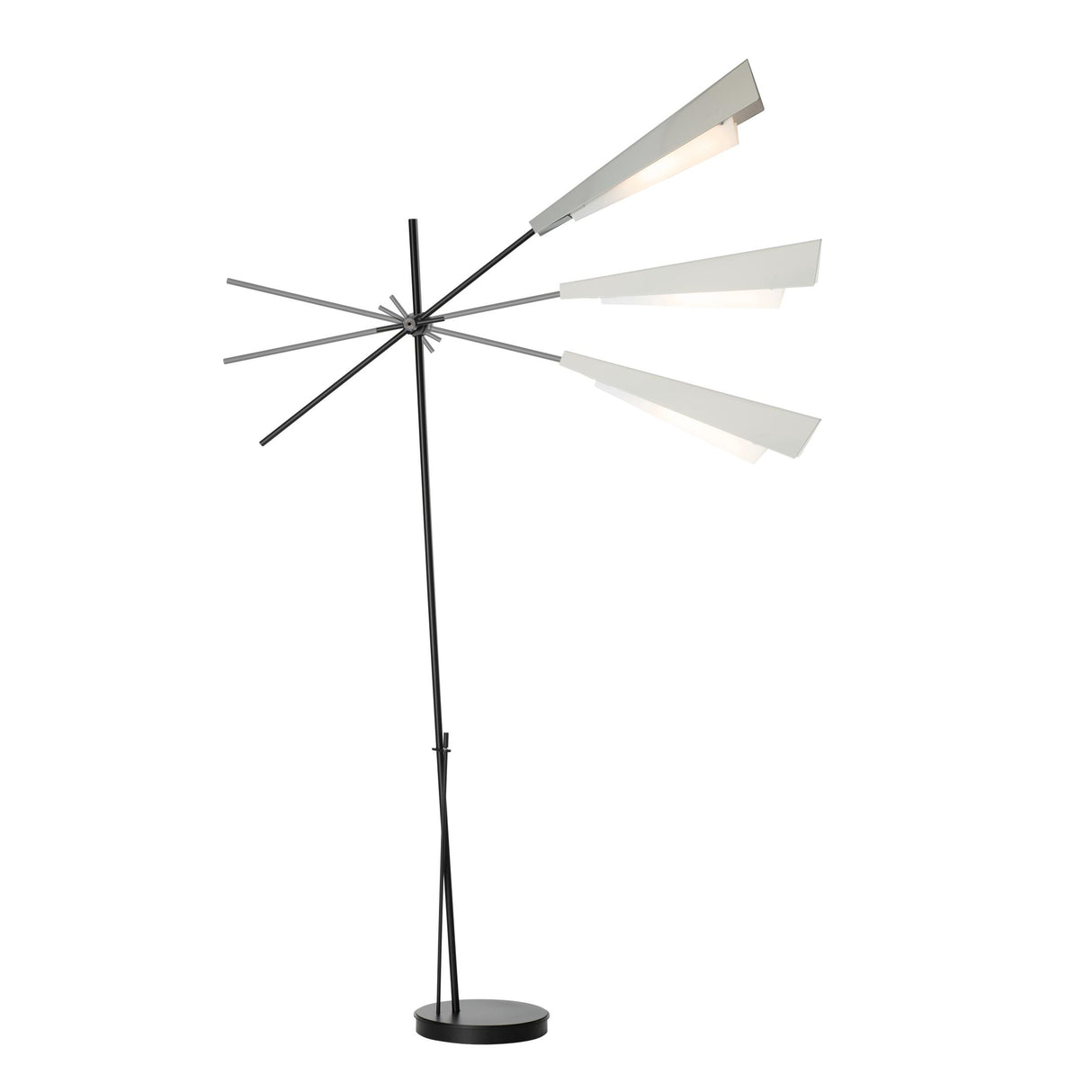 Hubbardton Forge 2023 Black Sterling Vertex Floor Lamp