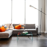 Hubbardton Forge 2023 Black Sterling Vertex Floor Lamp