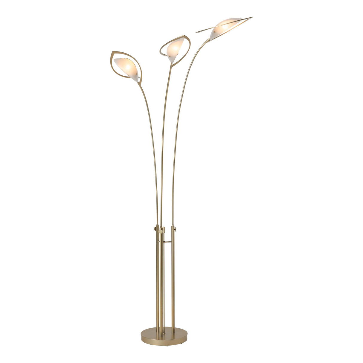 Hubbardton Forge 2025 Modern Brass Frosted Glass (FD) Aerial Torchiere