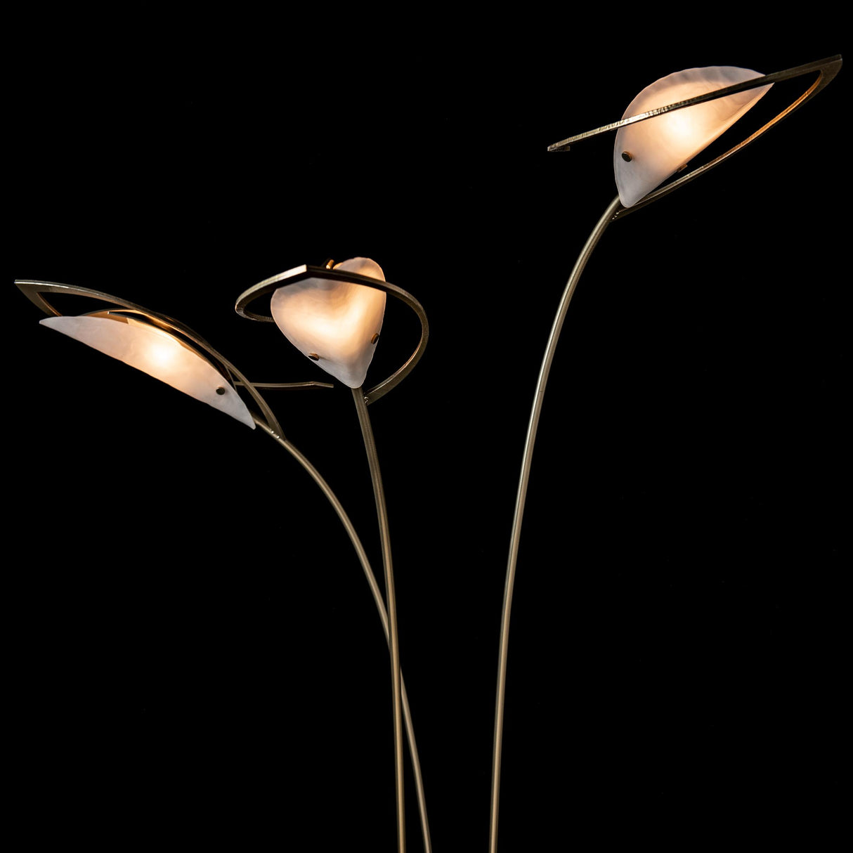 Hubbardton Forge 2025 Modern Brass Frosted Glass (FD) Aerial Torchiere
