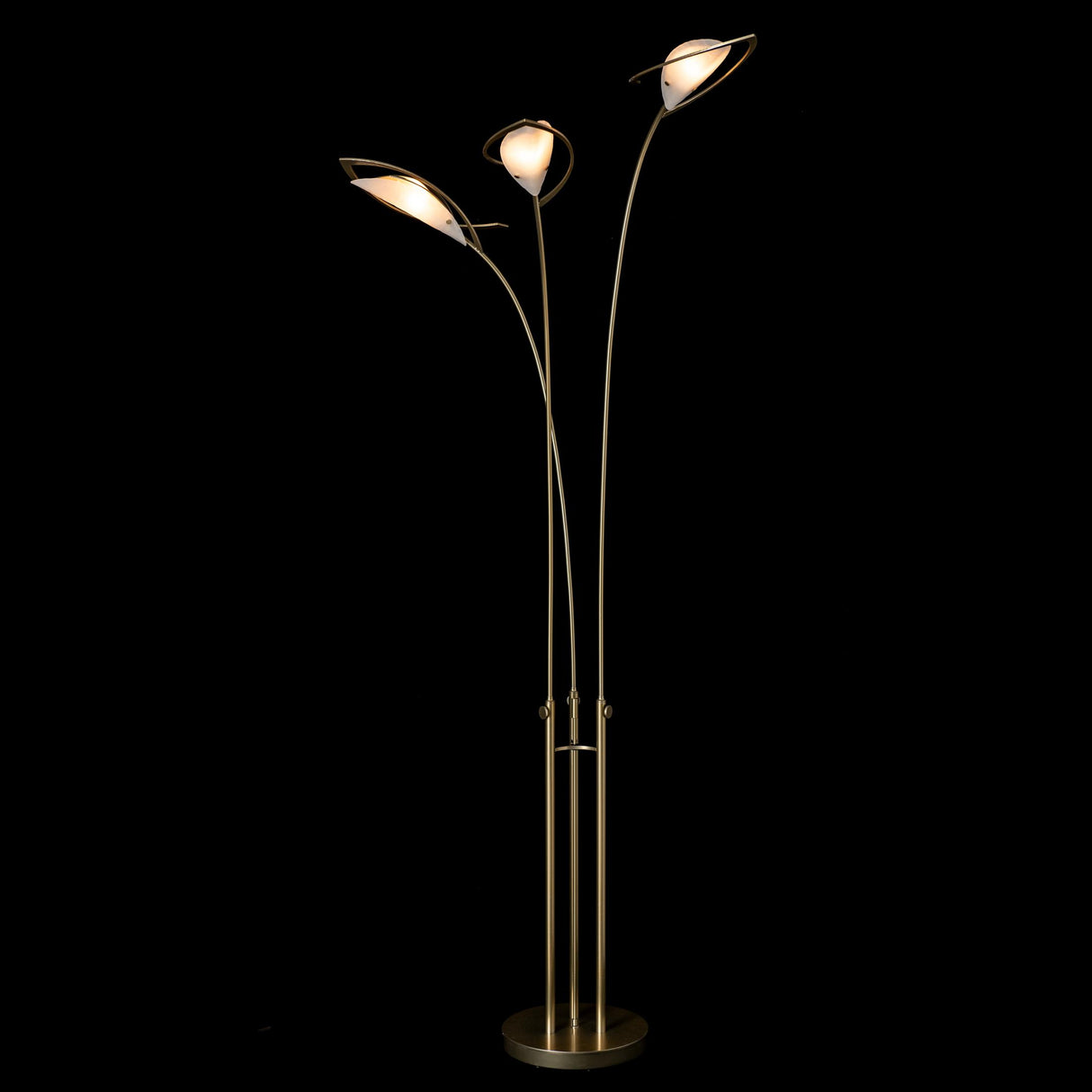 Hubbardton Forge 2025 Modern Brass Frosted Glass (FD) Aerial Torchiere