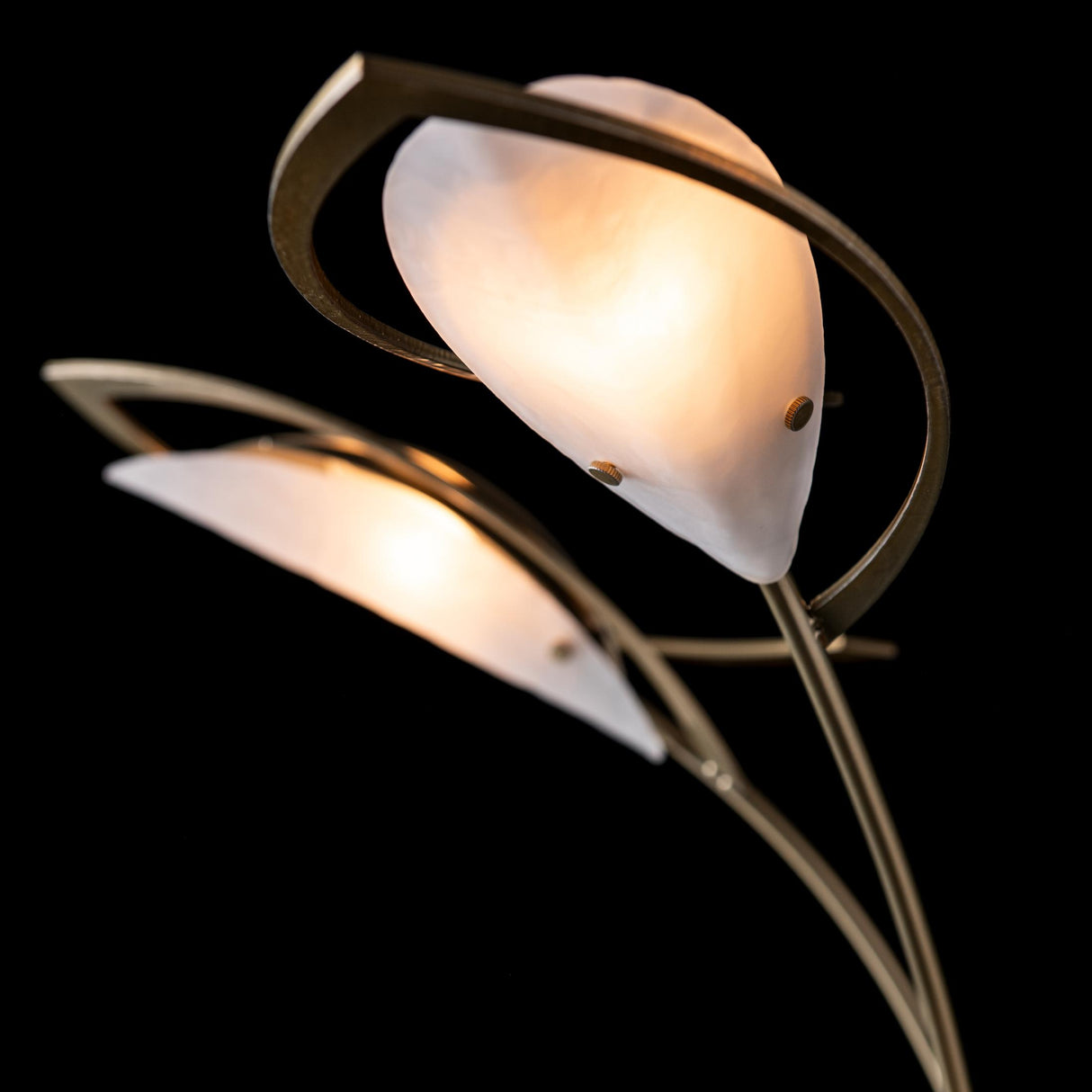 Hubbardton Forge 2025 Modern Brass Frosted Glass (FD) Aerial Torchiere