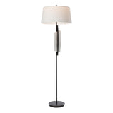 Hubbardton Forge 2025 Oil Rubbed Bronze Alabaster Natural Anna Shade (SF) Volterra Floor Lamp