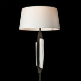 Hubbardton Forge 2025 Oil Rubbed Bronze Alabaster Natural Anna Shade (SF) Volterra Floor Lamp