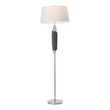 Hubbardton Forge 2025 Sterling Slate Natural Anna Shade (SF) Cambrian Floor Lamp