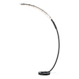 Hubbardton Forge 2025 Black Clear Glass (ZM) Glissade LED Arc Floor Lamp