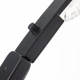 Hubbardton Forge 2025 Black Clear Glass (ZM) Glissade LED Arc Floor Lamp