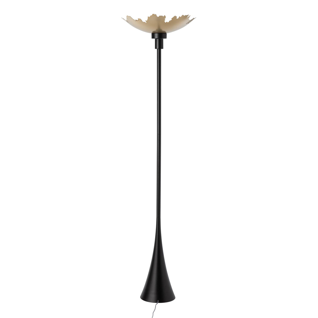 Hubbardton Forge 2025 Black Modern Brass Pangea Torchiere