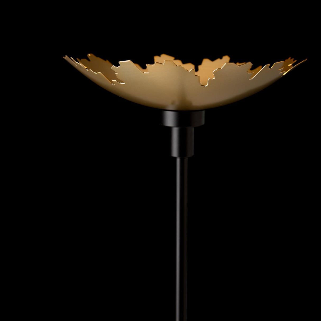 Hubbardton Forge 2025 Black Modern Brass Pangea Torchiere