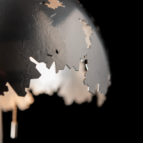 Hubbardton Forge 2025 Sterling Lilac Marble Pangea Dome Table Lamp