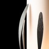 Hubbardton Forge 2025 Sterling Opal Glass (GG) Dahlia Cylindrical Table Lamp