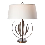 Hubbardton Forge 2025 Bronze Natural Anna Shade (SF) Dahlia Table Lamp