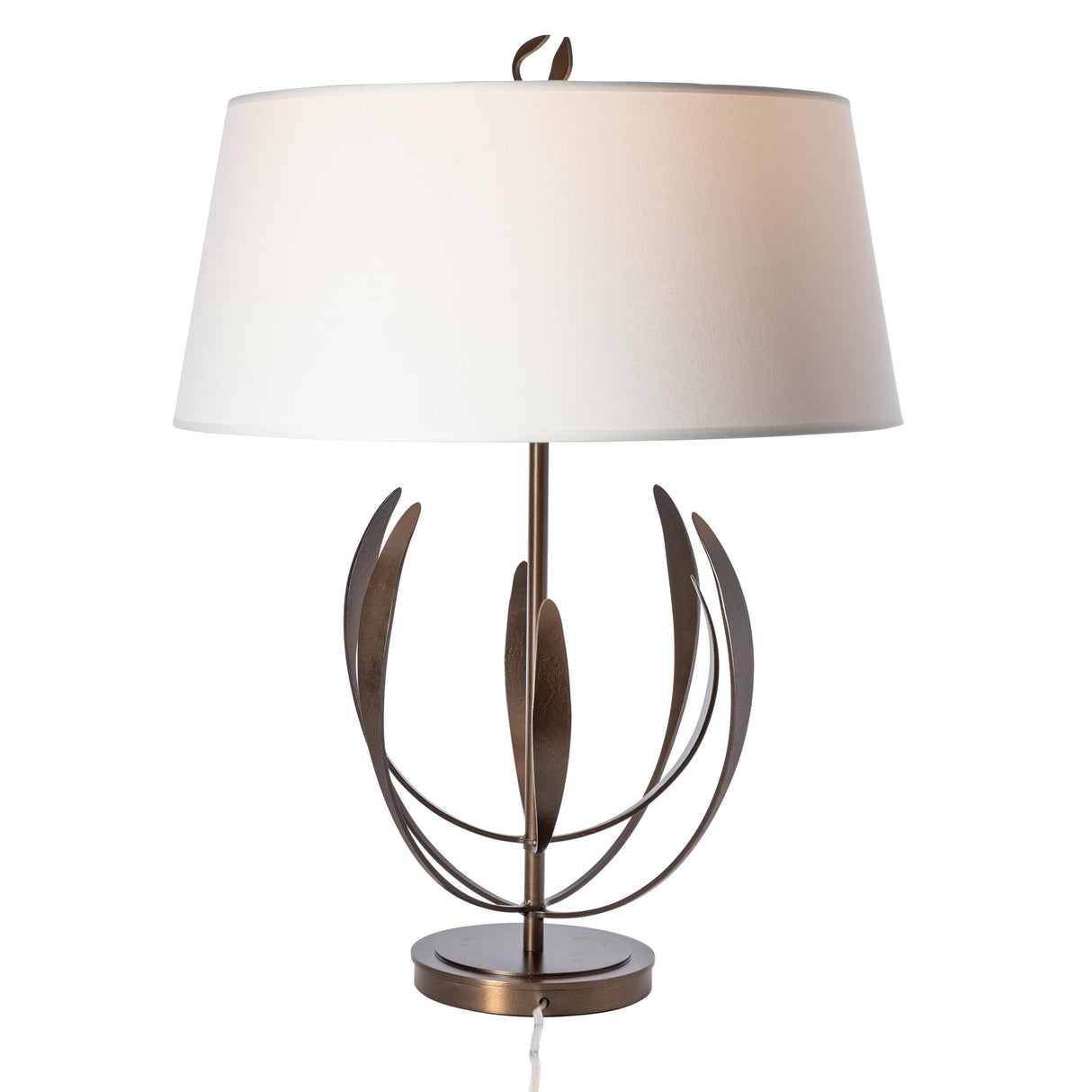 Hubbardton Forge 2025 Bronze Natural Anna Shade (SF) Dahlia Table Lamp