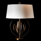 Hubbardton Forge 2025 Bronze Natural Anna Shade (SF) Dahlia Table Lamp