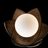 Hubbardton Forge 2025 Dark Smoke Lilac Marble Blossom Mini Table Lamp