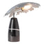 Hubbardton Forge 2025 Sterling Black Marble Pangea Mini Table Lamp