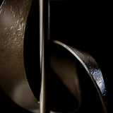Hubbardton Forge 2023 Dark Smoke Lilac Marble Natural Anna Shade (SF) Rivulet Table Lamp