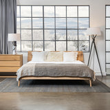 Hubbardton Forge 2023 Dark Smoke Lilac Marble Natural Anna Shade (SF) Rivulet Table Lamp