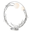 Hubbardton Forge 2023 Sterling Shell Glass (GS) Brindille Ring Lamp