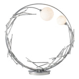Hubbardton Forge 2023 Sterling Shell Glass (GS) Brindille Ring Lamp