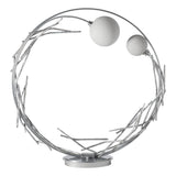 Hubbardton Forge 2023 Sterling Shell Glass (GS) Brindille Ring Lamp