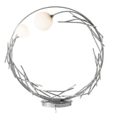 Hubbardton Forge 2023 Sterling Shell Glass (GS) Brindille Ring Lamp