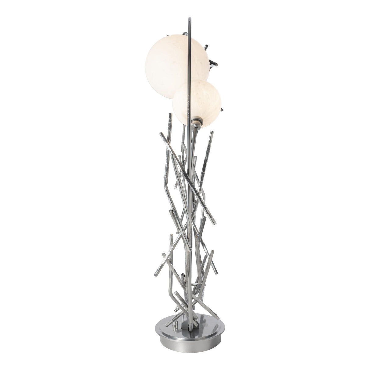 Hubbardton Forge 2023 Sterling Shell Glass (GS) Brindille Ring Lamp