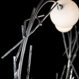 Hubbardton Forge 2023 Sterling Shell Glass (GS) Brindille Ring Lamp