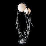 Hubbardton Forge 2023 Sterling Shell Glass (GS) Brindille Ring Lamp