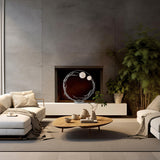 Hubbardton Forge 2023 Sterling Shell Glass (GS) Brindille Ring Lamp