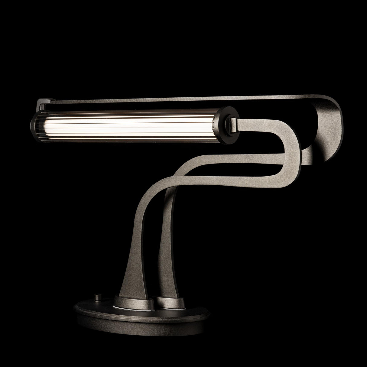 Hubbardton Forge 2023 Oil Rubbed Bronze Clear Glass (ZM) Pulse Table Lamp