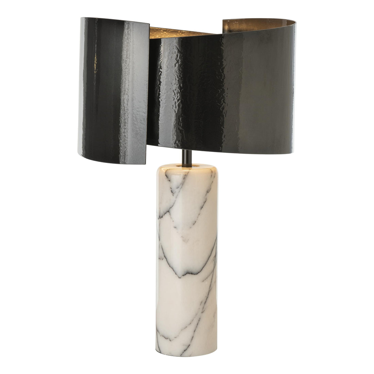 Hubbardton Forge 2023 Ink Lilac Marble Zen Table Lamp