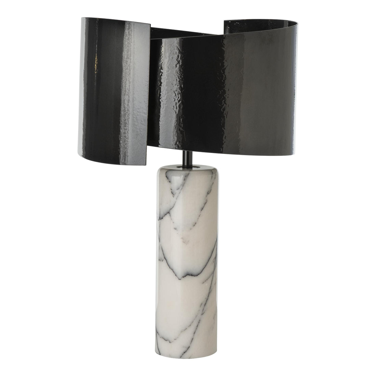 Hubbardton Forge 2023 Ink Lilac Marble Zen Table Lamp