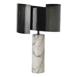 Hubbardton Forge 2023 Ink Lilac Marble Zen Table Lamp
