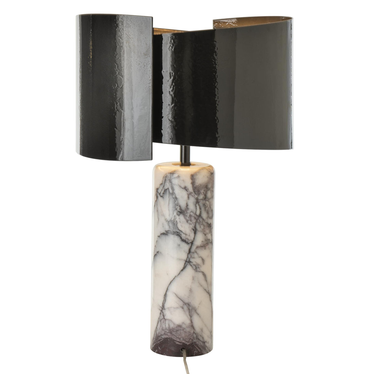Hubbardton Forge 2023 Ink Lilac Marble Zen Table Lamp