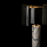 Hubbardton Forge 2023 Ink Lilac Marble Zen Table Lamp