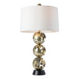 Hubbardton Forge 2023 Modern Brass Black Natural Anna Shade (SF) Pangea Tall Table Lamp