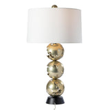 Hubbardton Forge 2023 Modern Brass Black Natural Anna Shade (SF) Pangea Tall Table Lamp