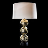 Hubbardton Forge 2023 Modern Brass Black Natural Anna Shade (SF) Pangea Tall Table Lamp