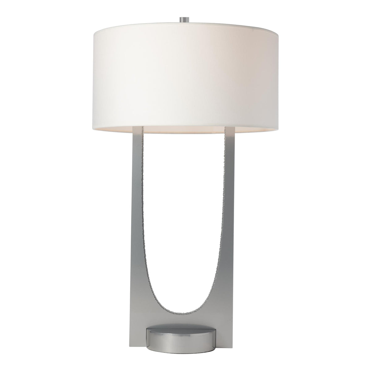 Hubbardton Forge 2023 Sterling Sterling Natural Anna Shade (SF) Cypress Table Lamp