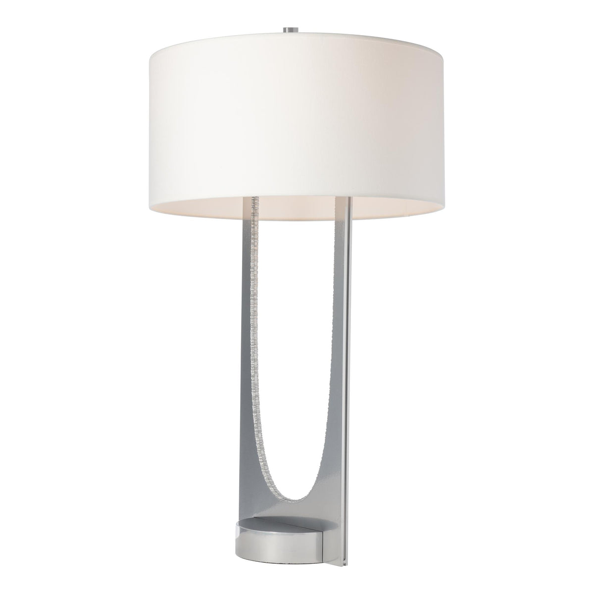 Hubbardton Forge 2023 Sterling Sterling Natural Anna Shade (SF) Cypress Table Lamp