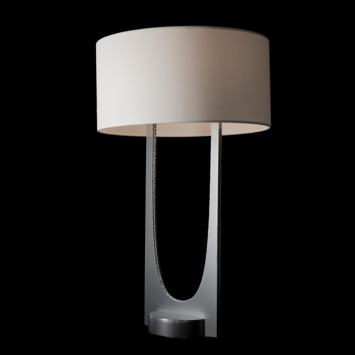Hubbardton Forge 2023 Sterling Sterling Natural Anna Shade (SF) Cypress Table Lamp